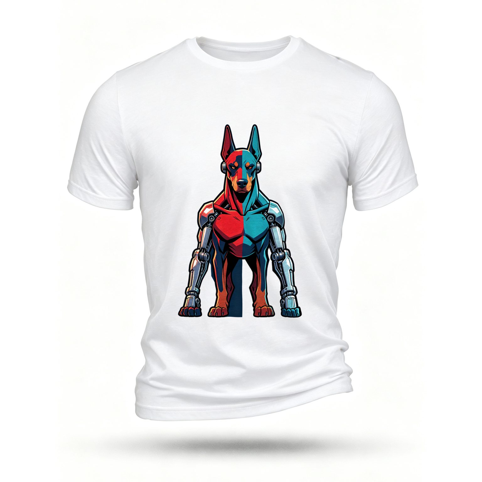 White T-shirt, front print