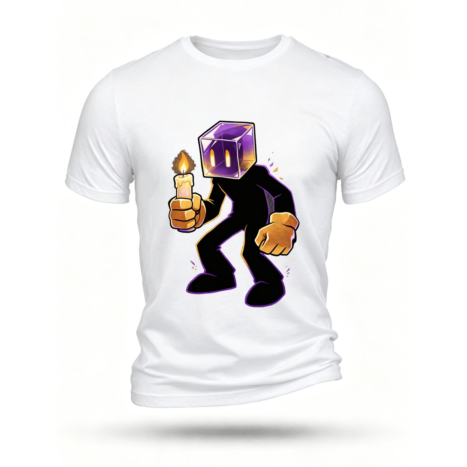 White T-shirt, front print