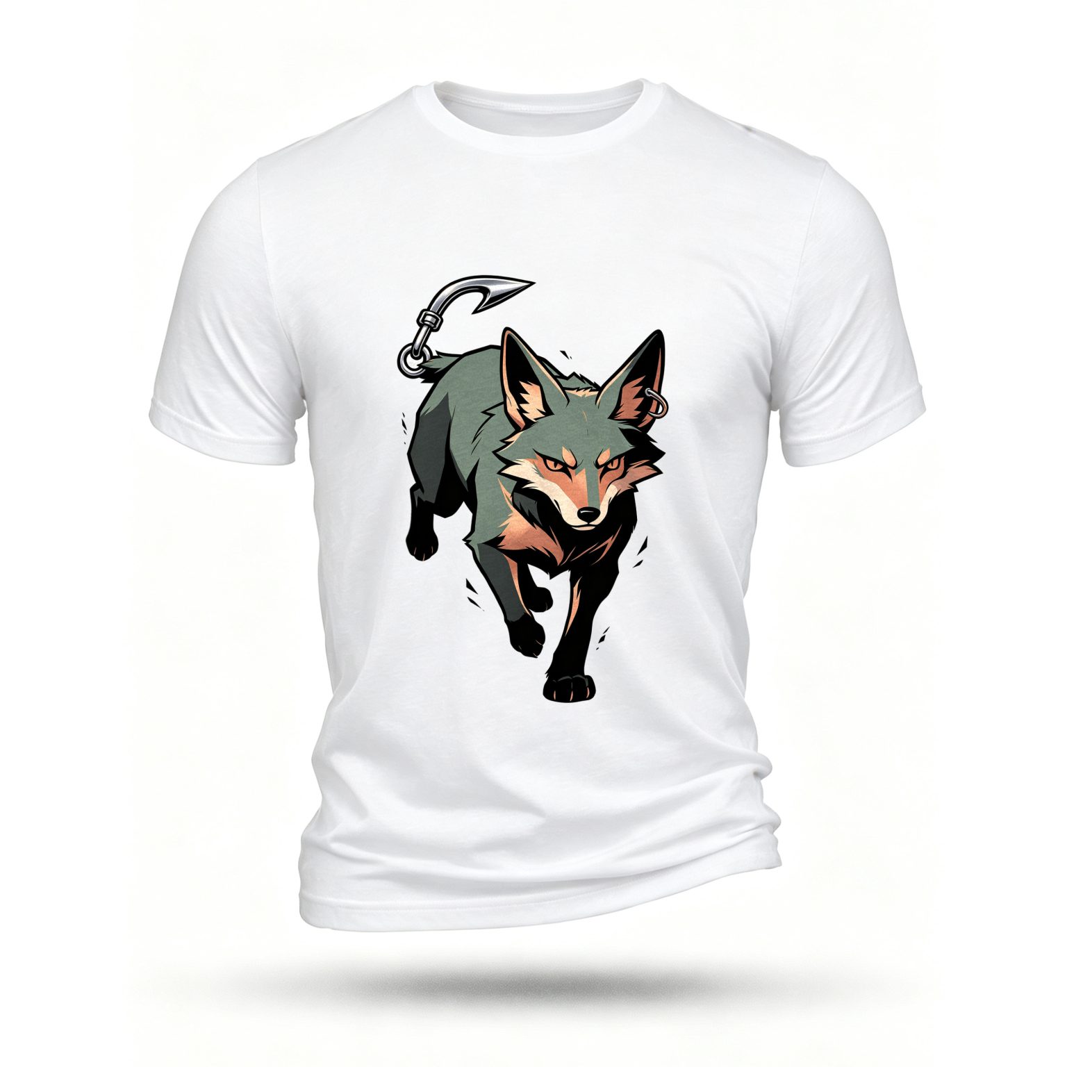 White T-shirt, front print