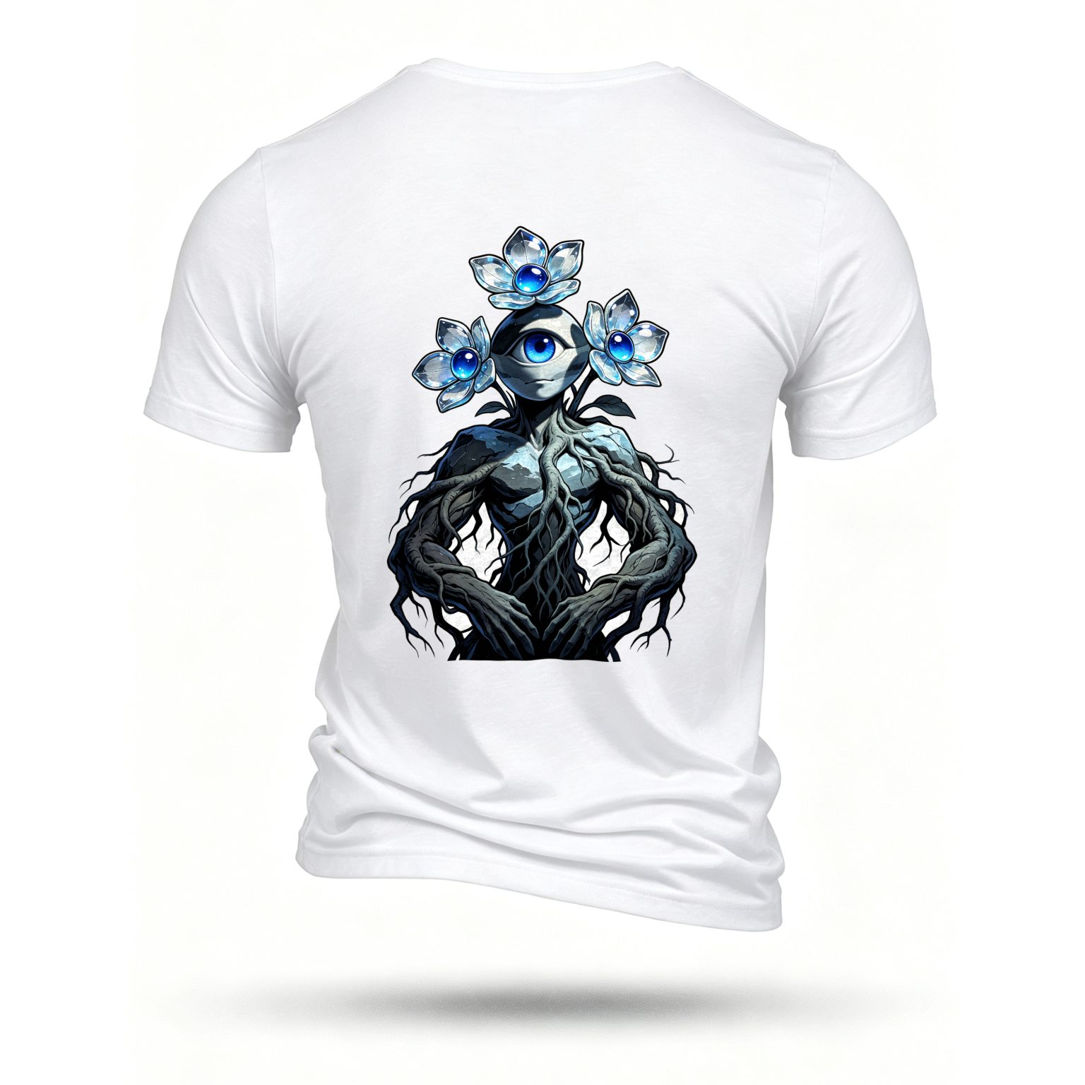 White T-shirt, back print