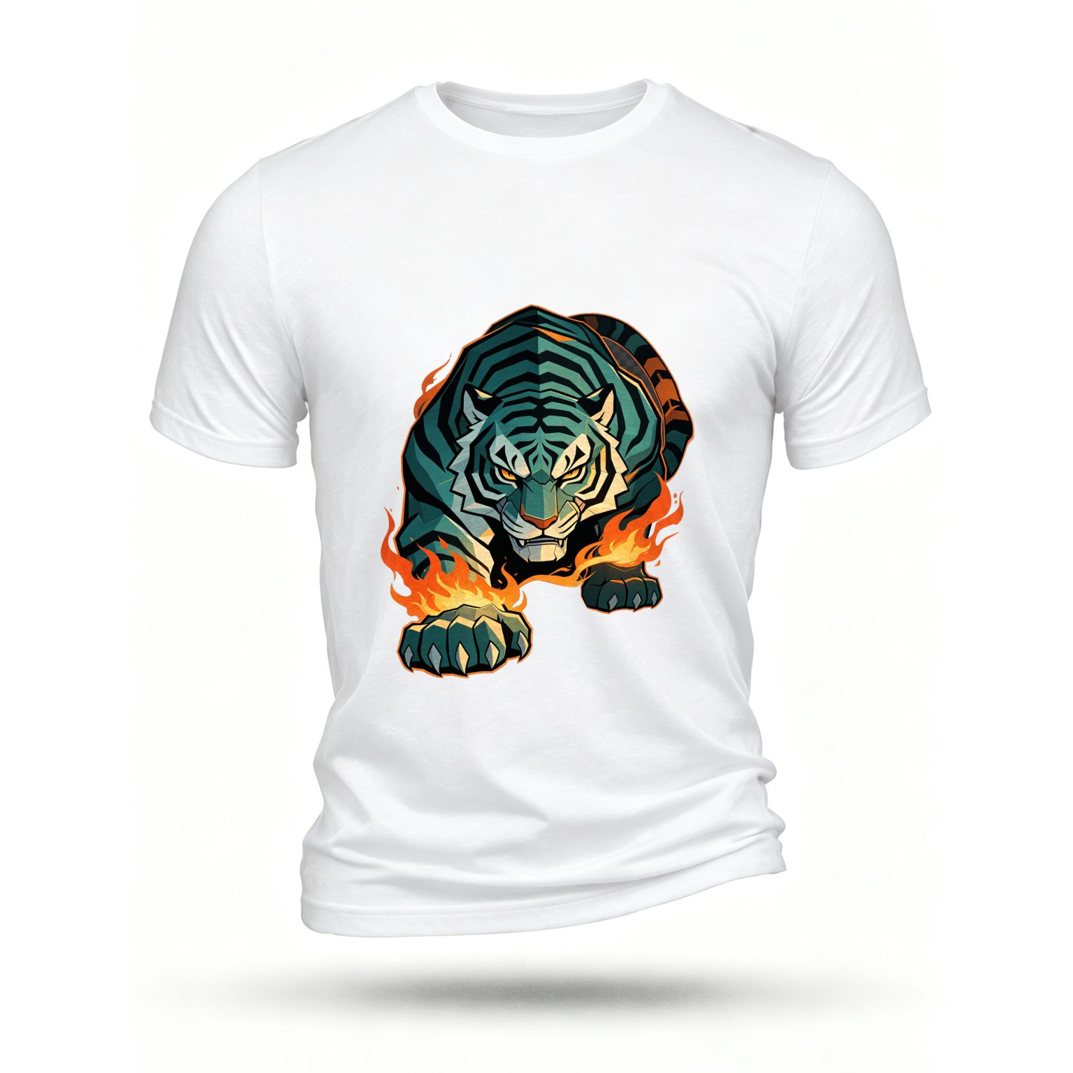 White T-shirt, front print