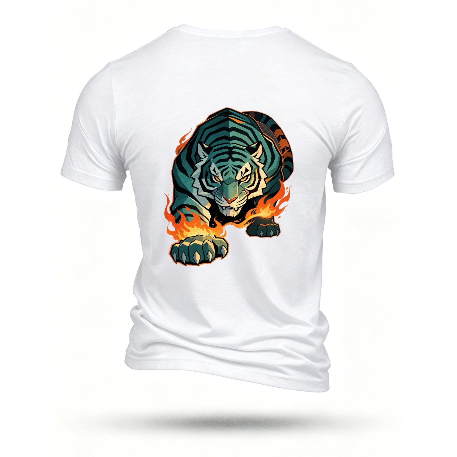 White T-shirt, back print