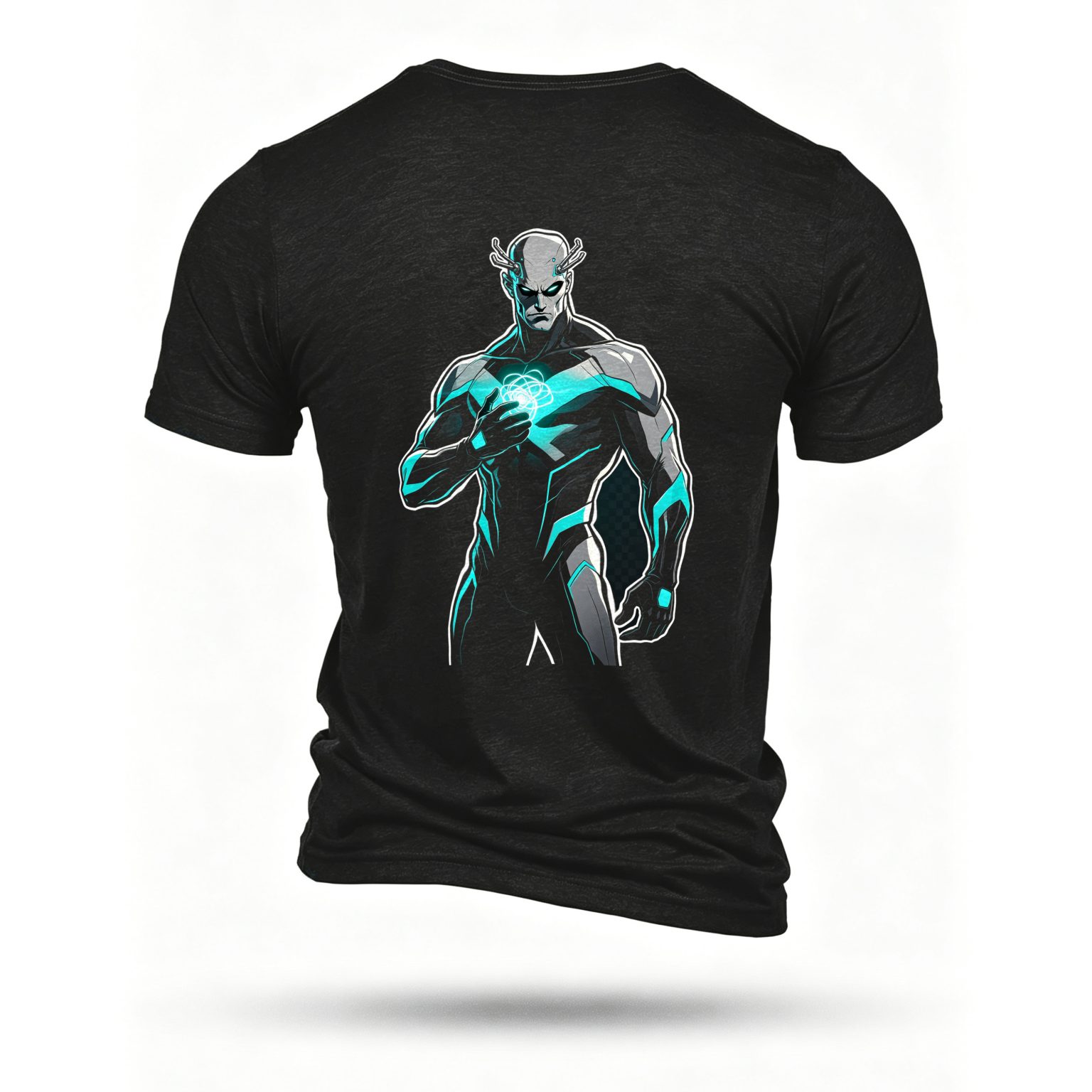 Black T-shirt, back print