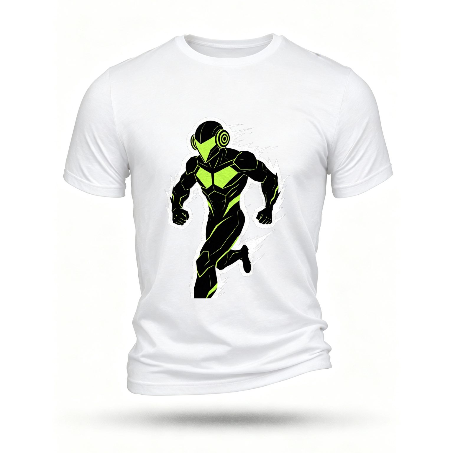 White T-shirt, front print