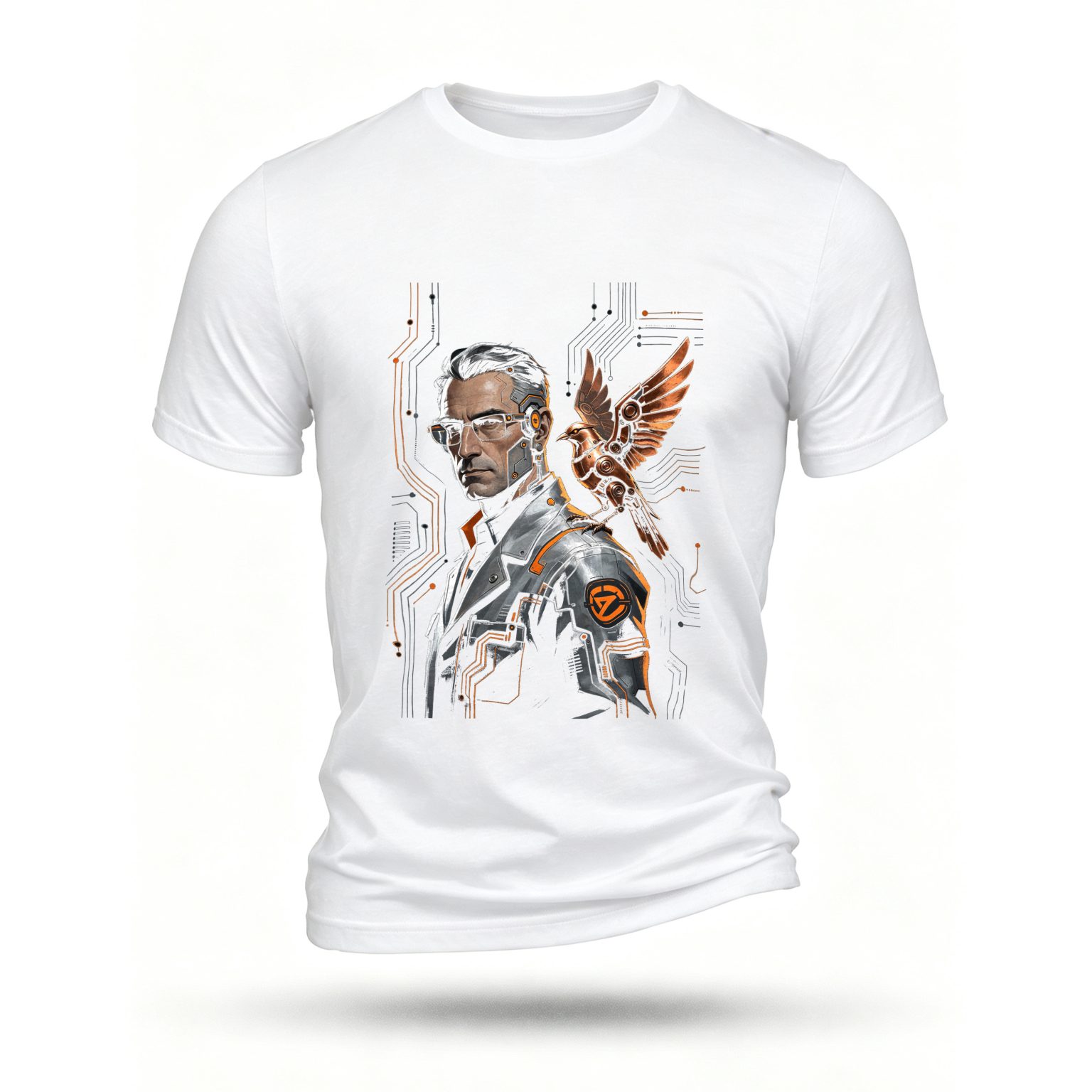White T-shirt, front print