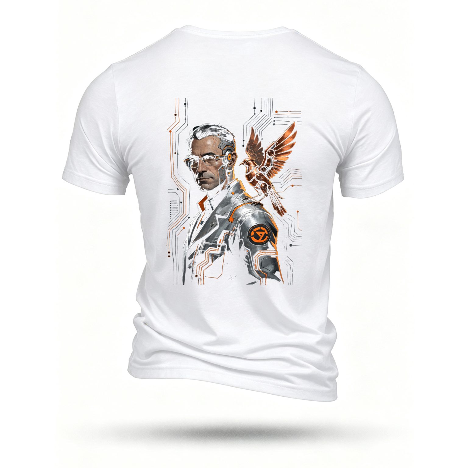 White T-shirt, back print