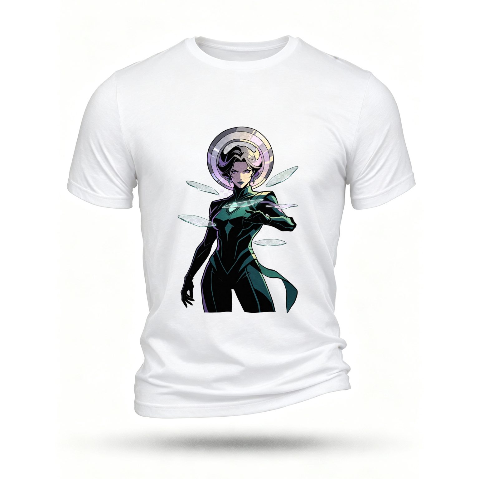 White T-shirt, front print