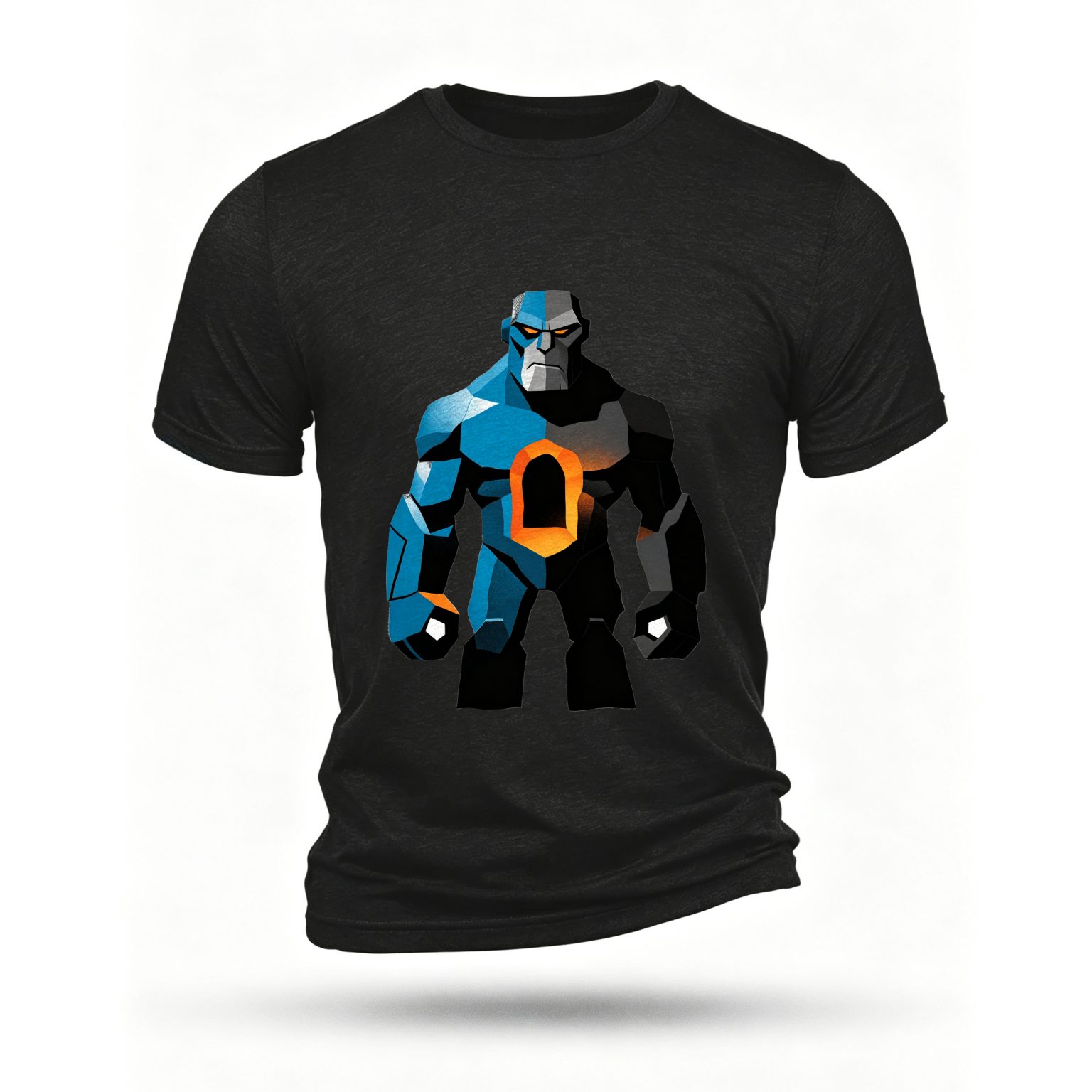 Black T-shirt, front print