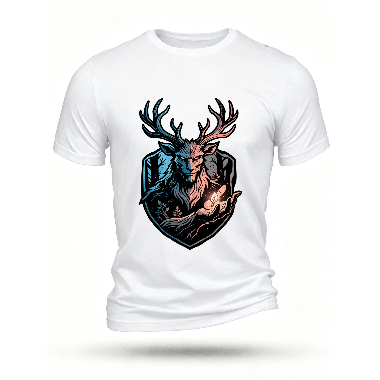 White T-shirt, front print