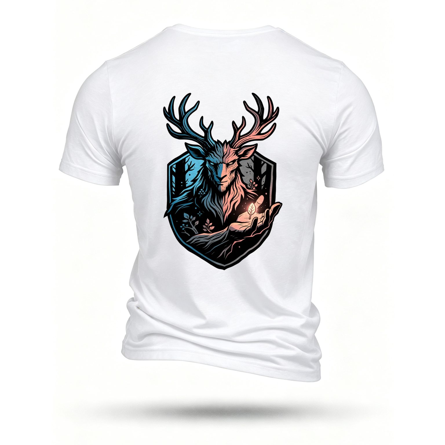 White T-shirt, back print