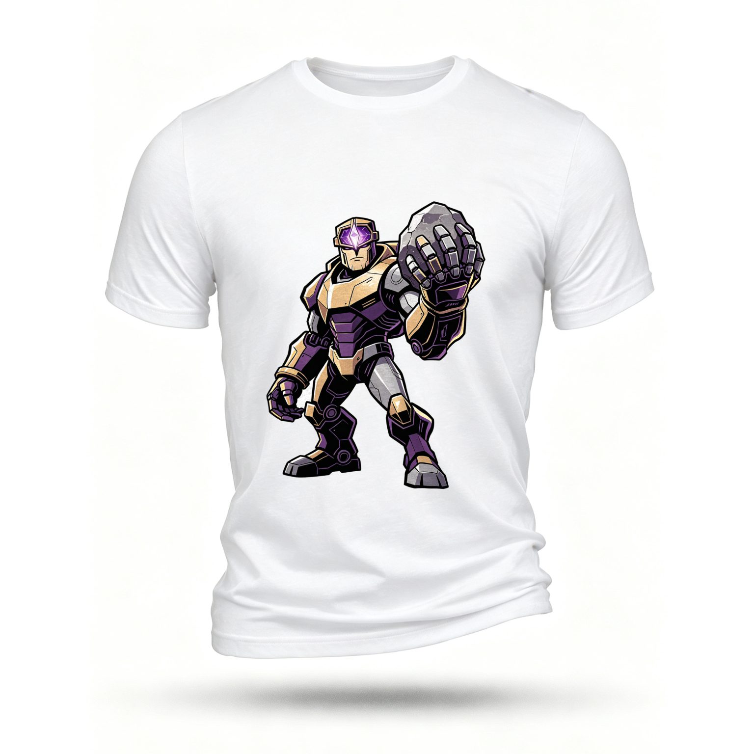 White T-shirt, front print