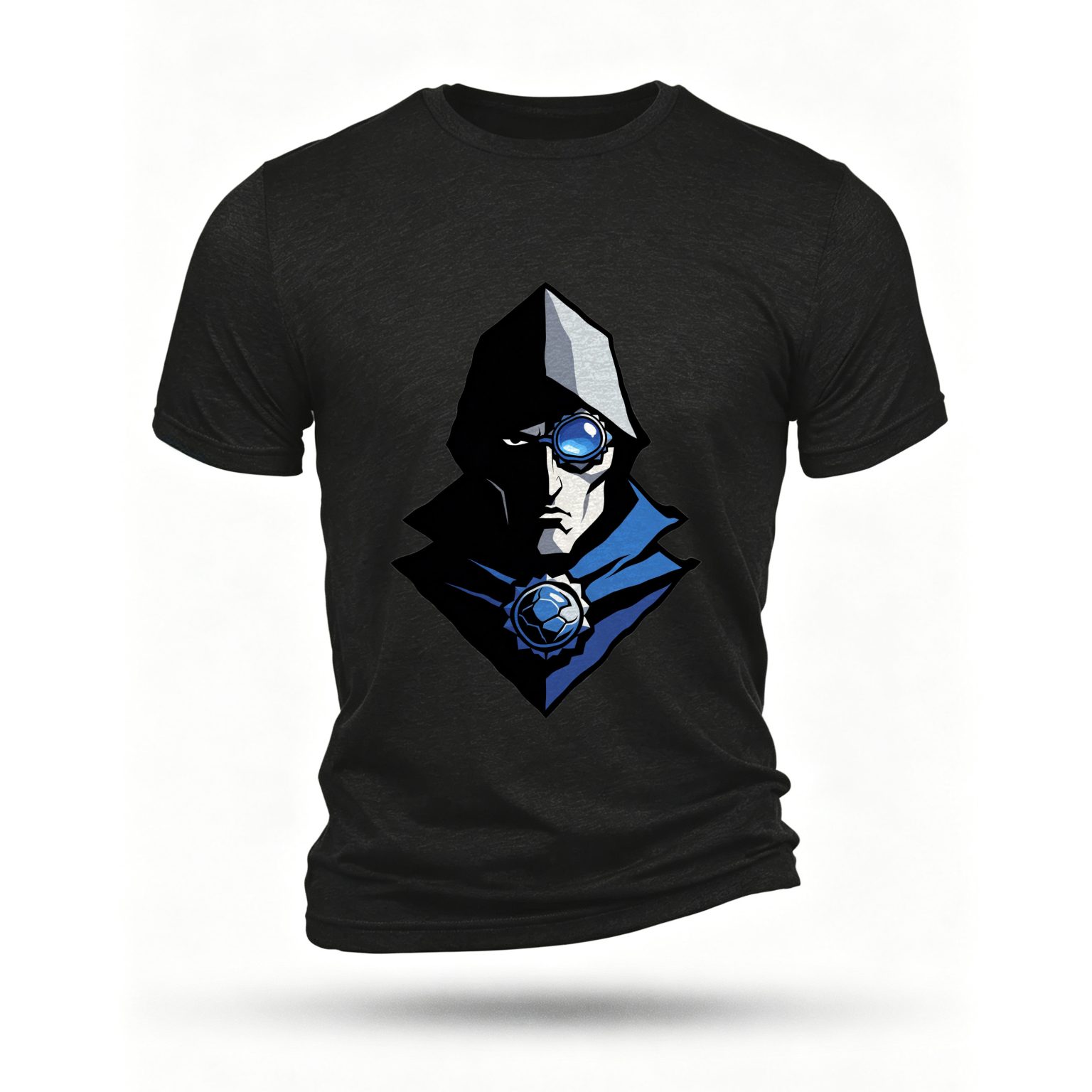 Black T-shirt, front print