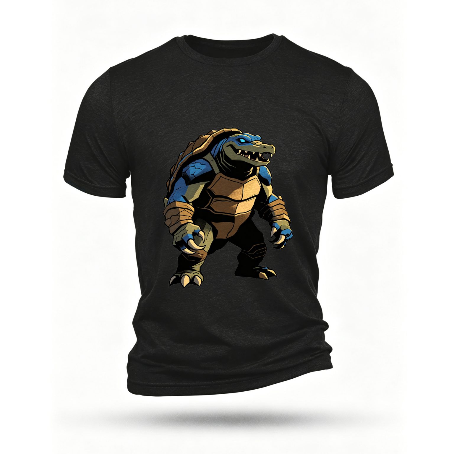 Black T-shirt, front print