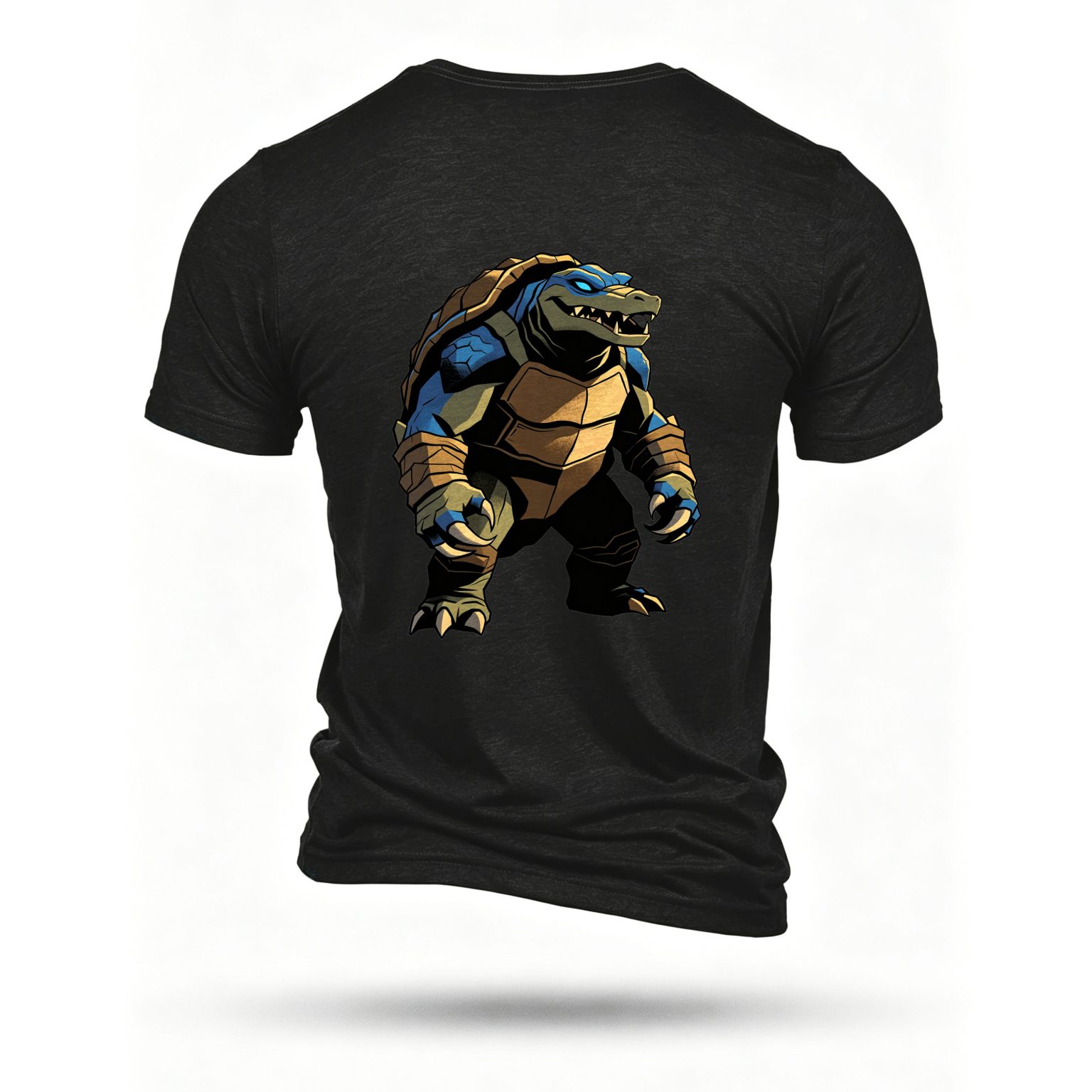 Black T-shirt, back print