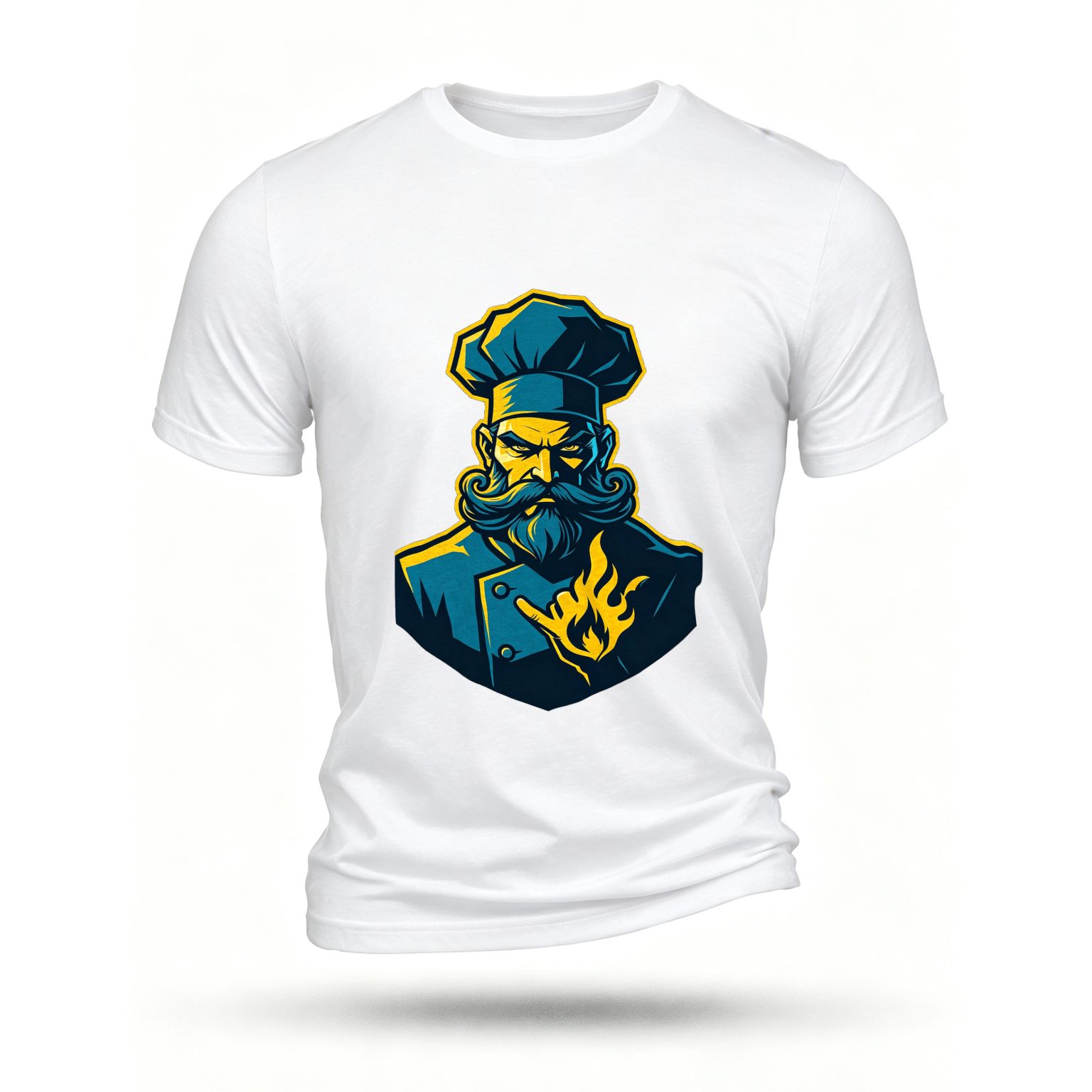White T-shirt, front print