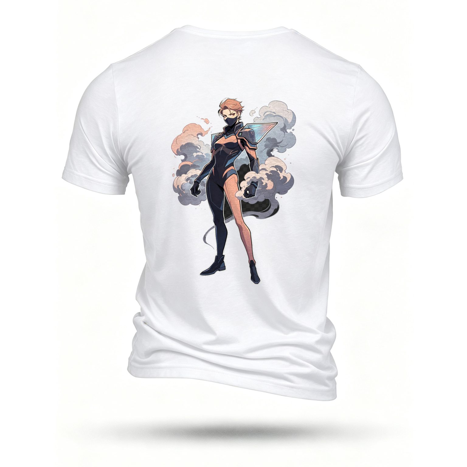 White T-shirt, back print