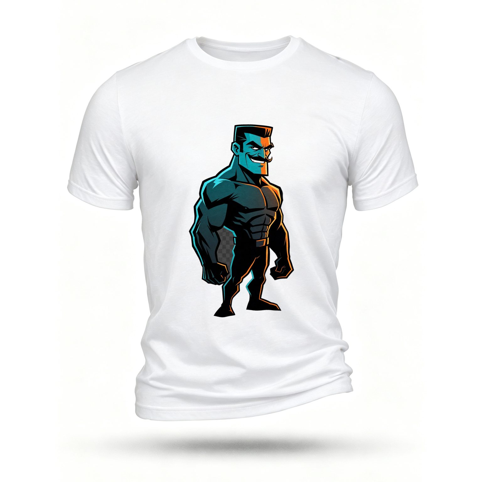 White T-shirt, front print