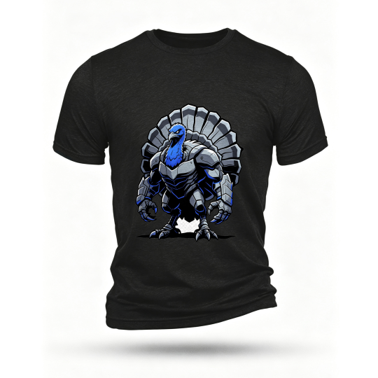 Black T-shirt, front print