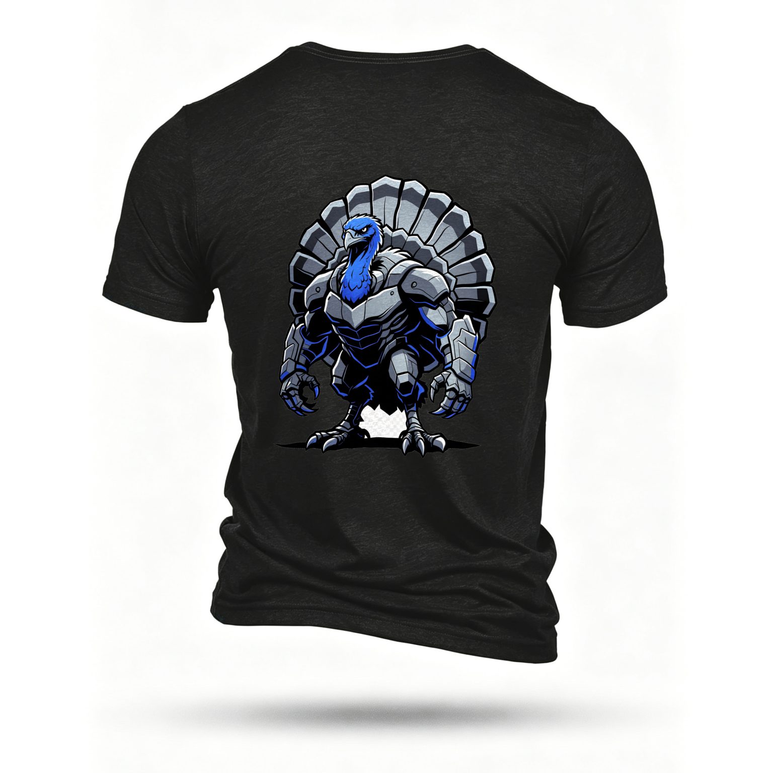 Black T-shirt, back print