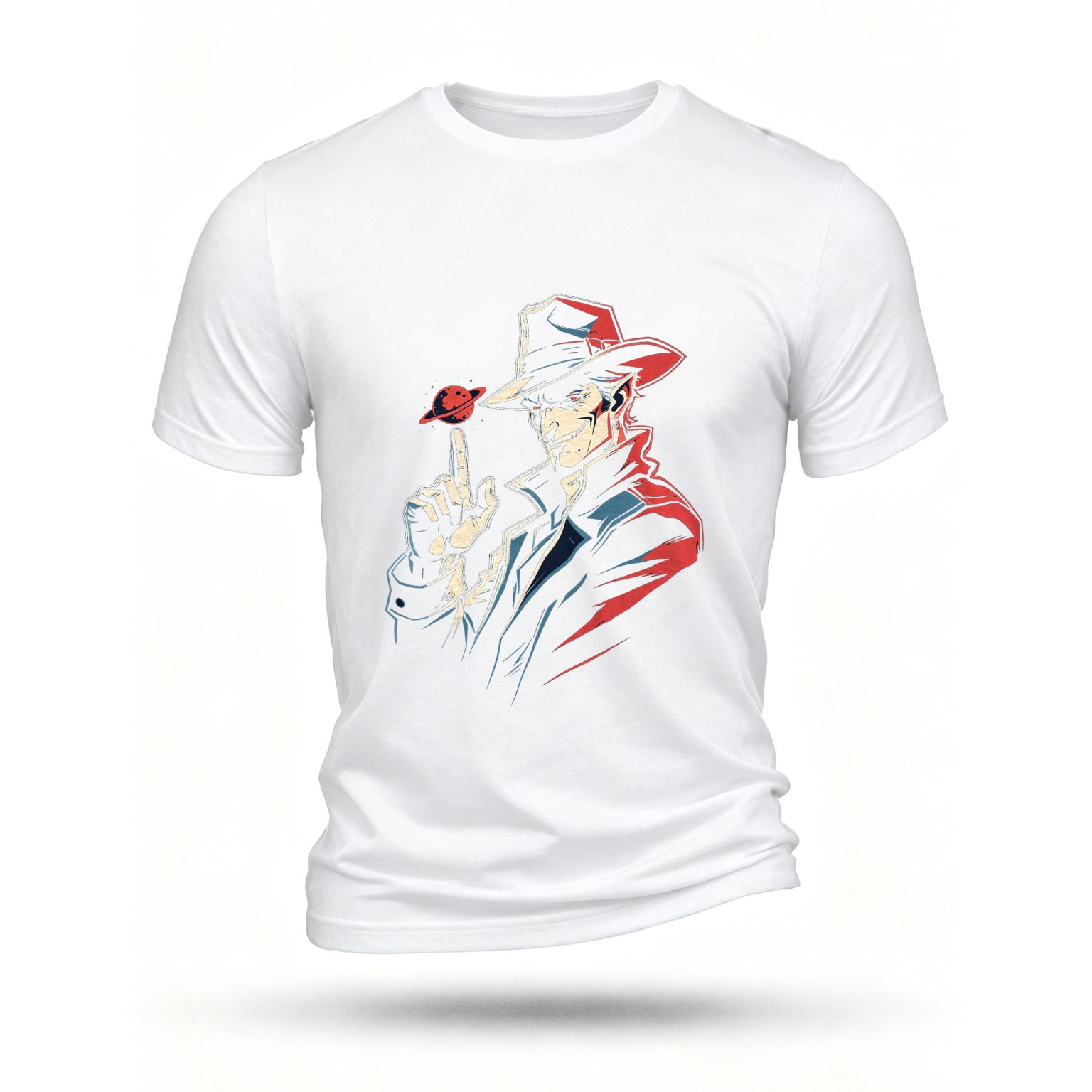 White T-shirt, front print