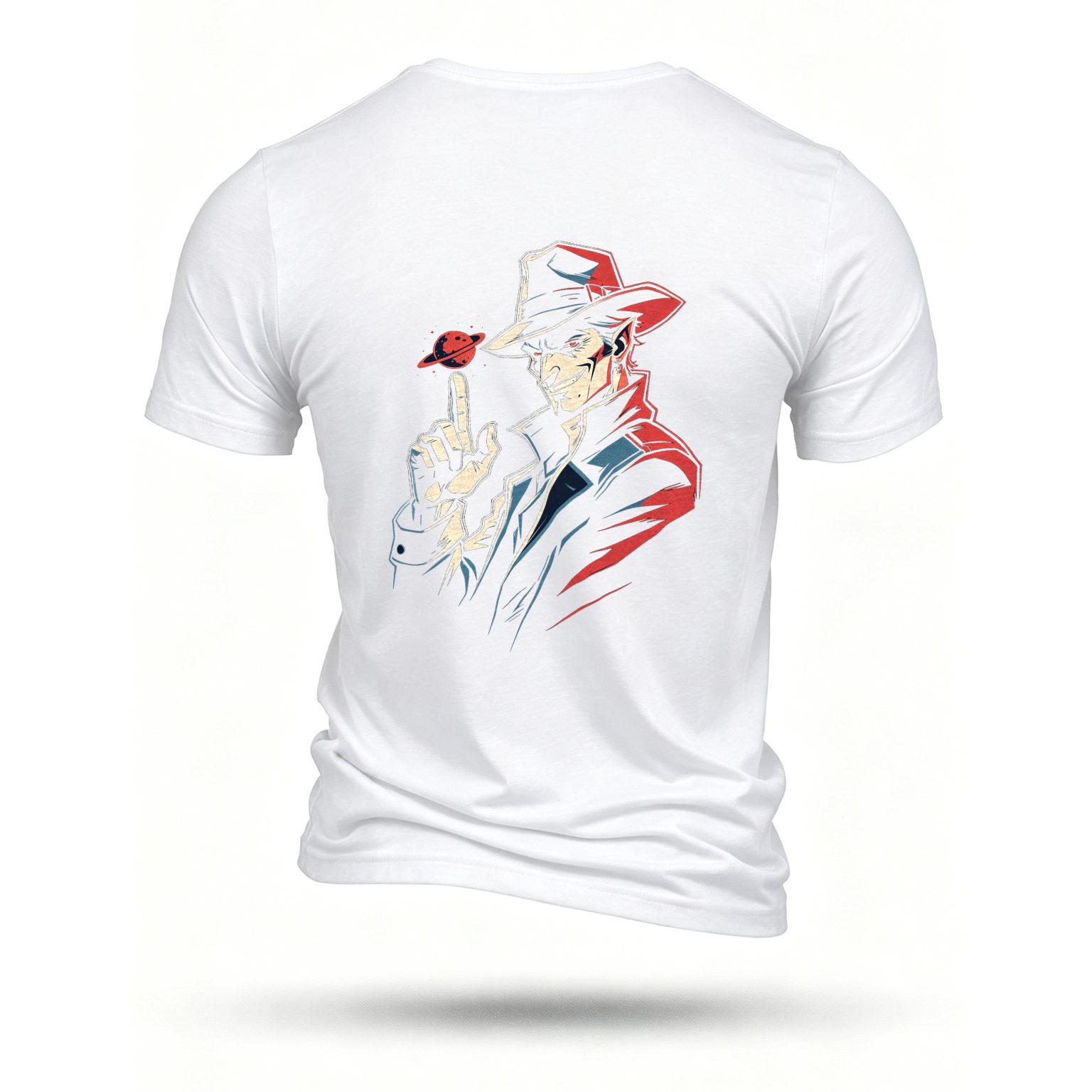 White T-shirt, back print