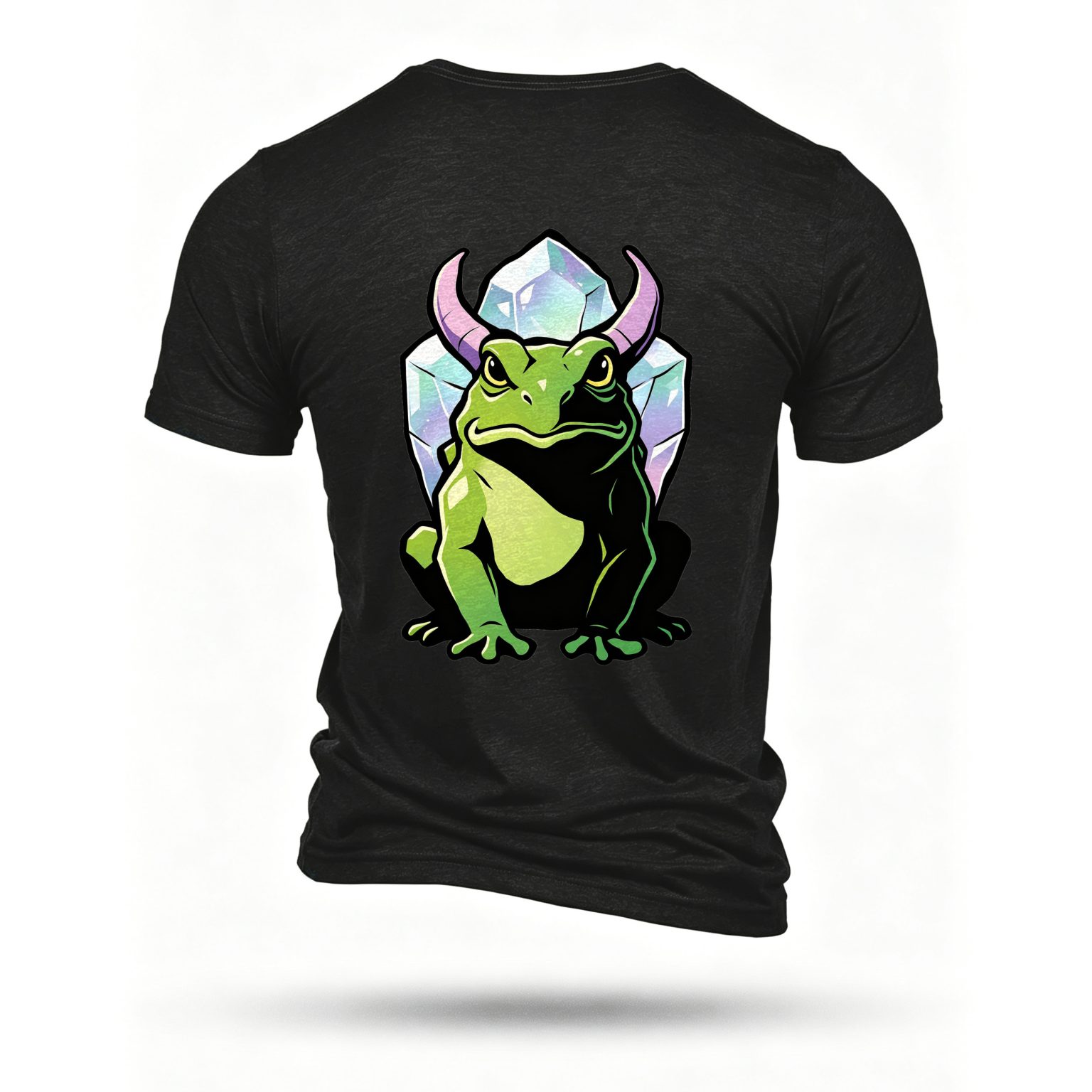 Black T-shirt, back print