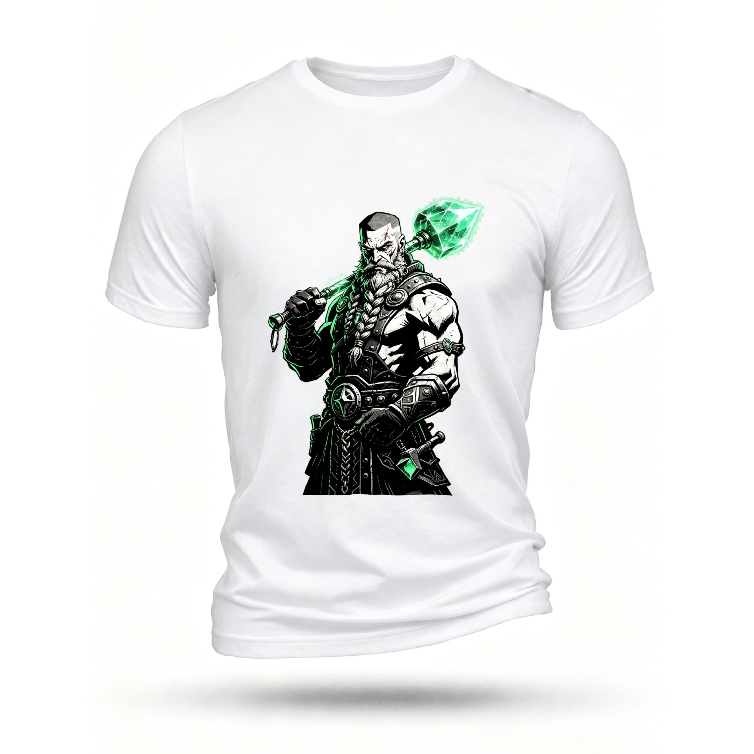 White T-shirt, front print