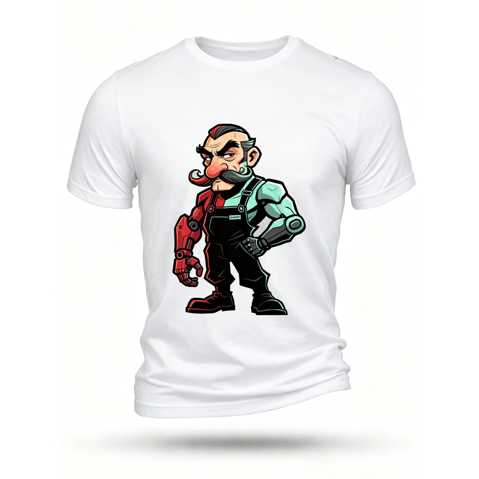 White T-shirt, front print