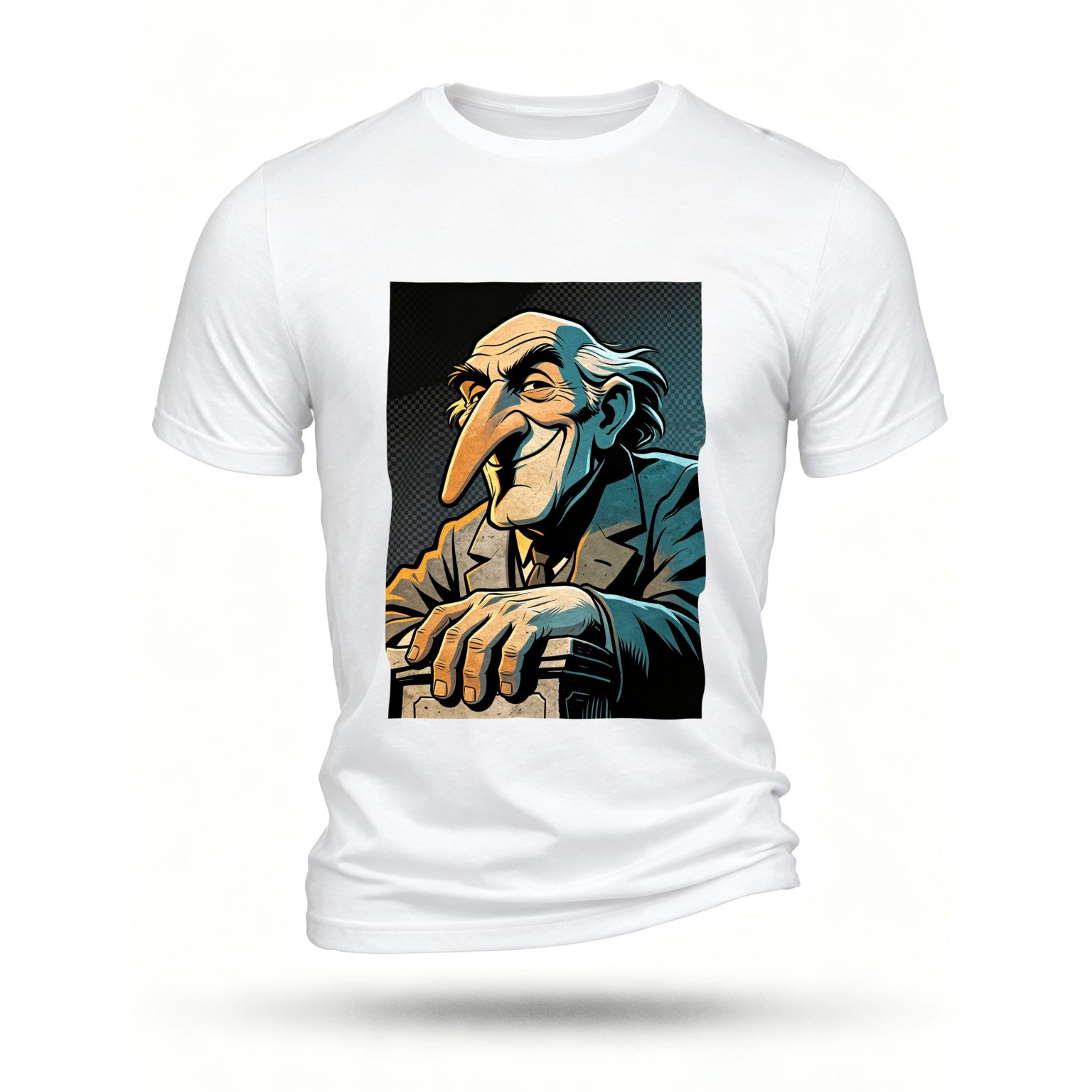 White T-shirt, front print