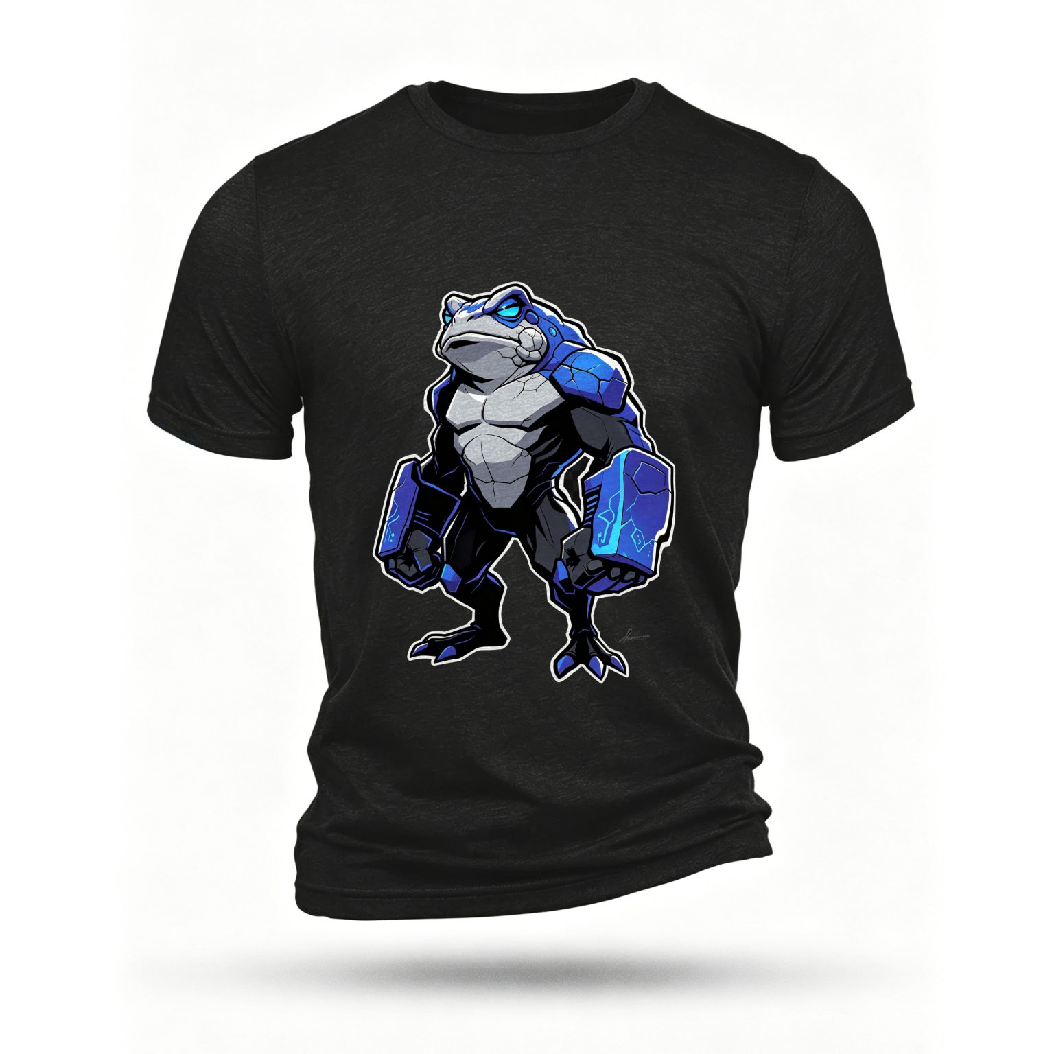 Black T-shirt, front print