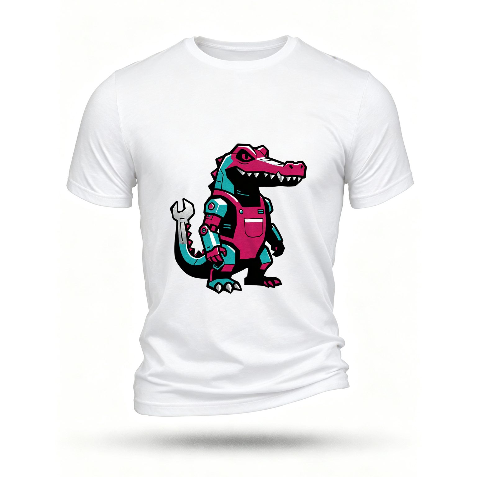 White T-shirt, front print