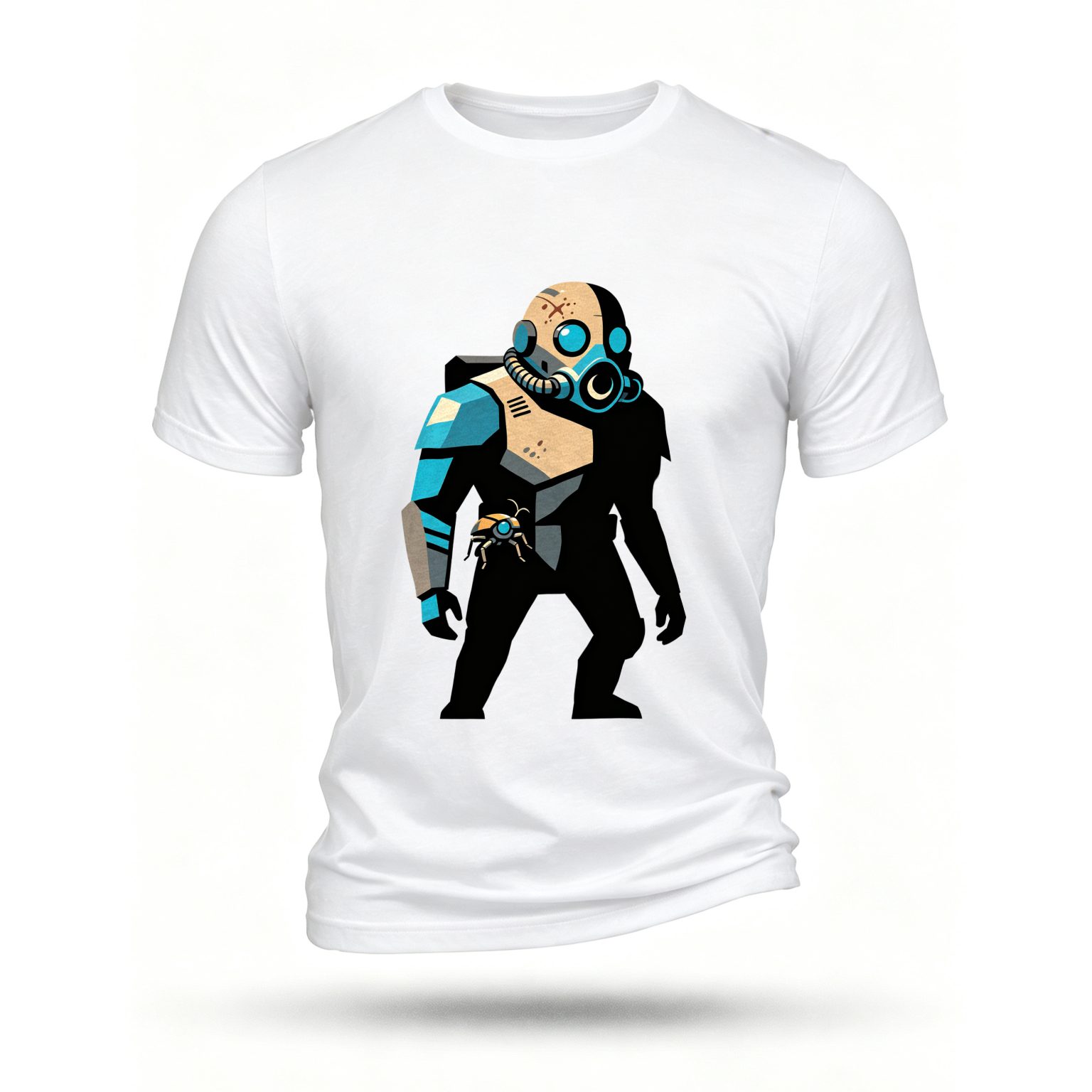 White T-shirt, front print
