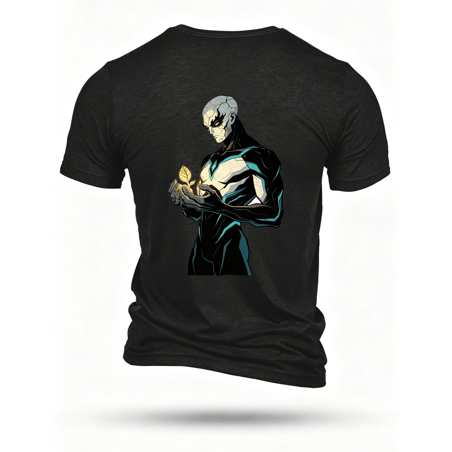 Black T-shirt, back print