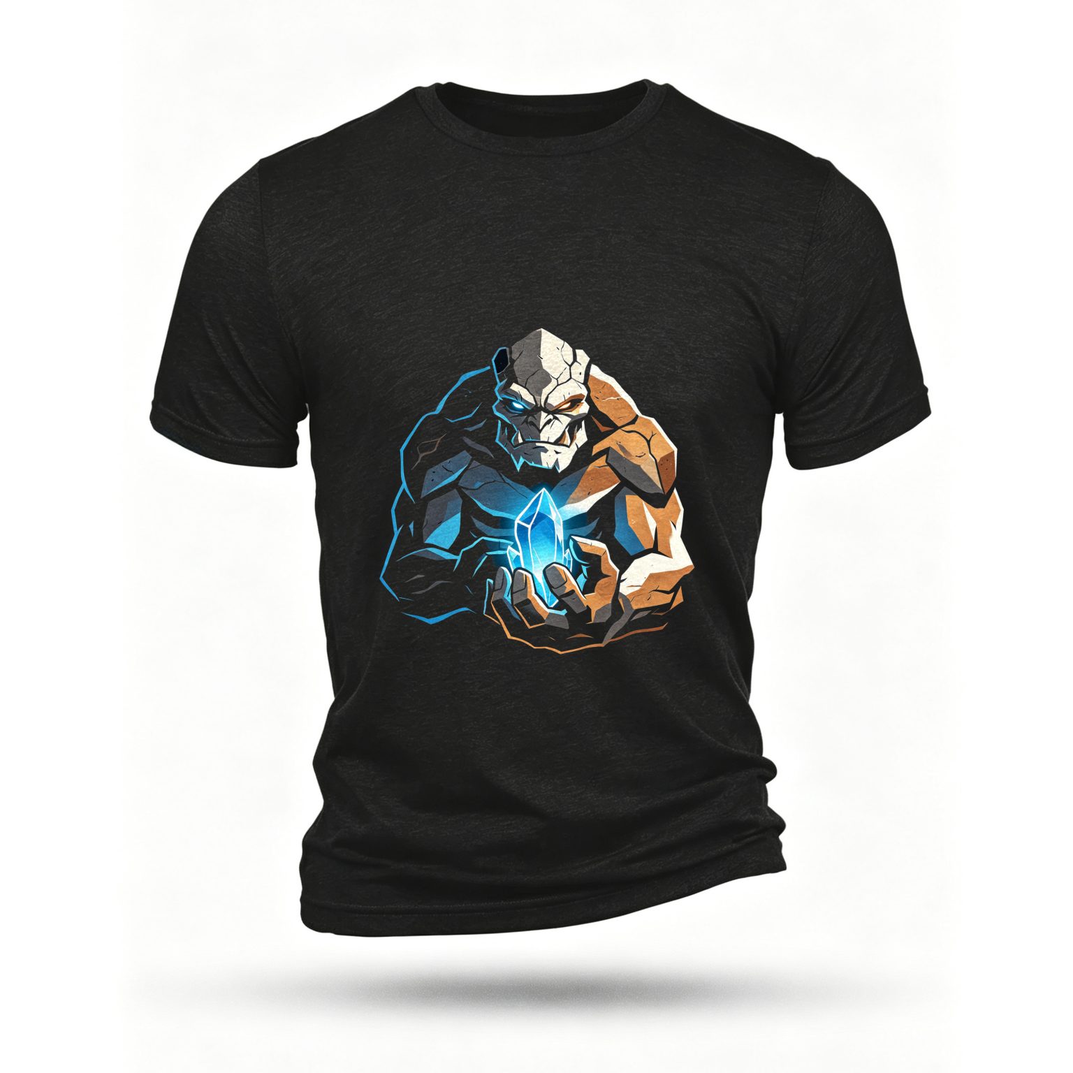 Black T-shirt, front print