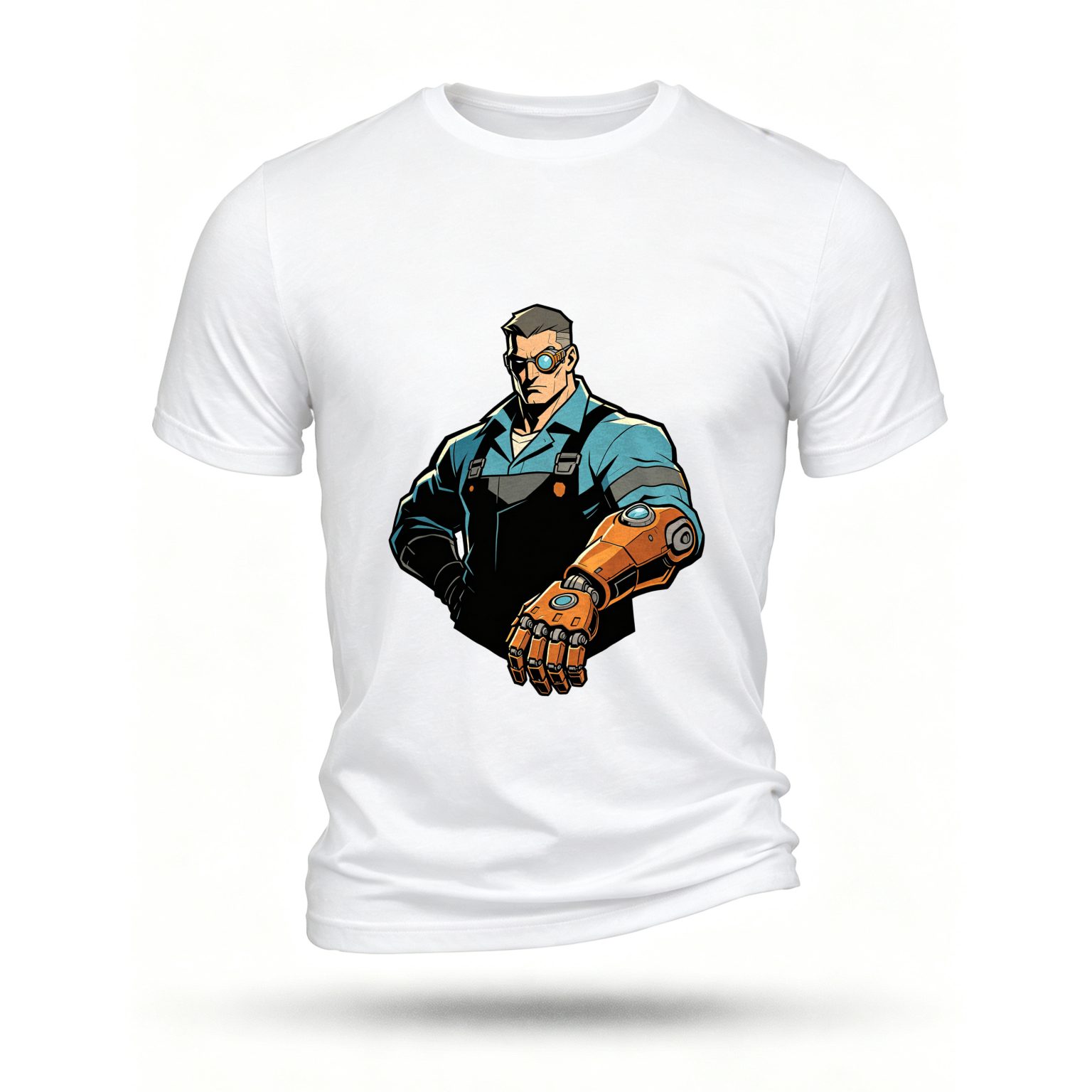 White T-shirt, front print