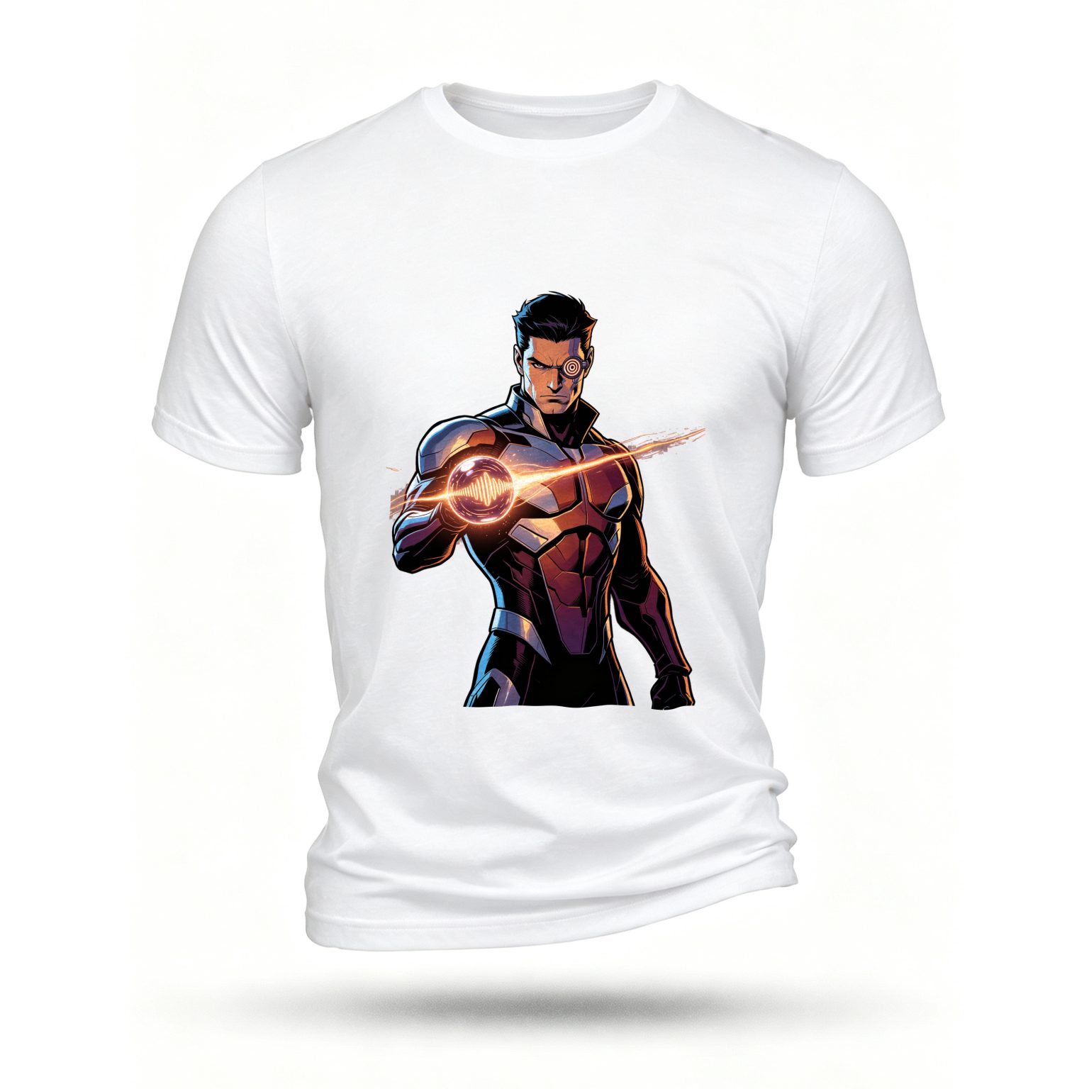 White T-shirt, front print