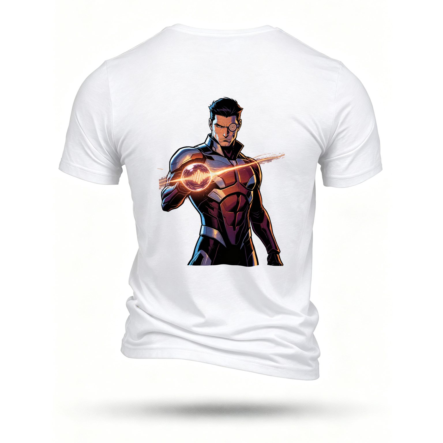 White T-shirt, back print