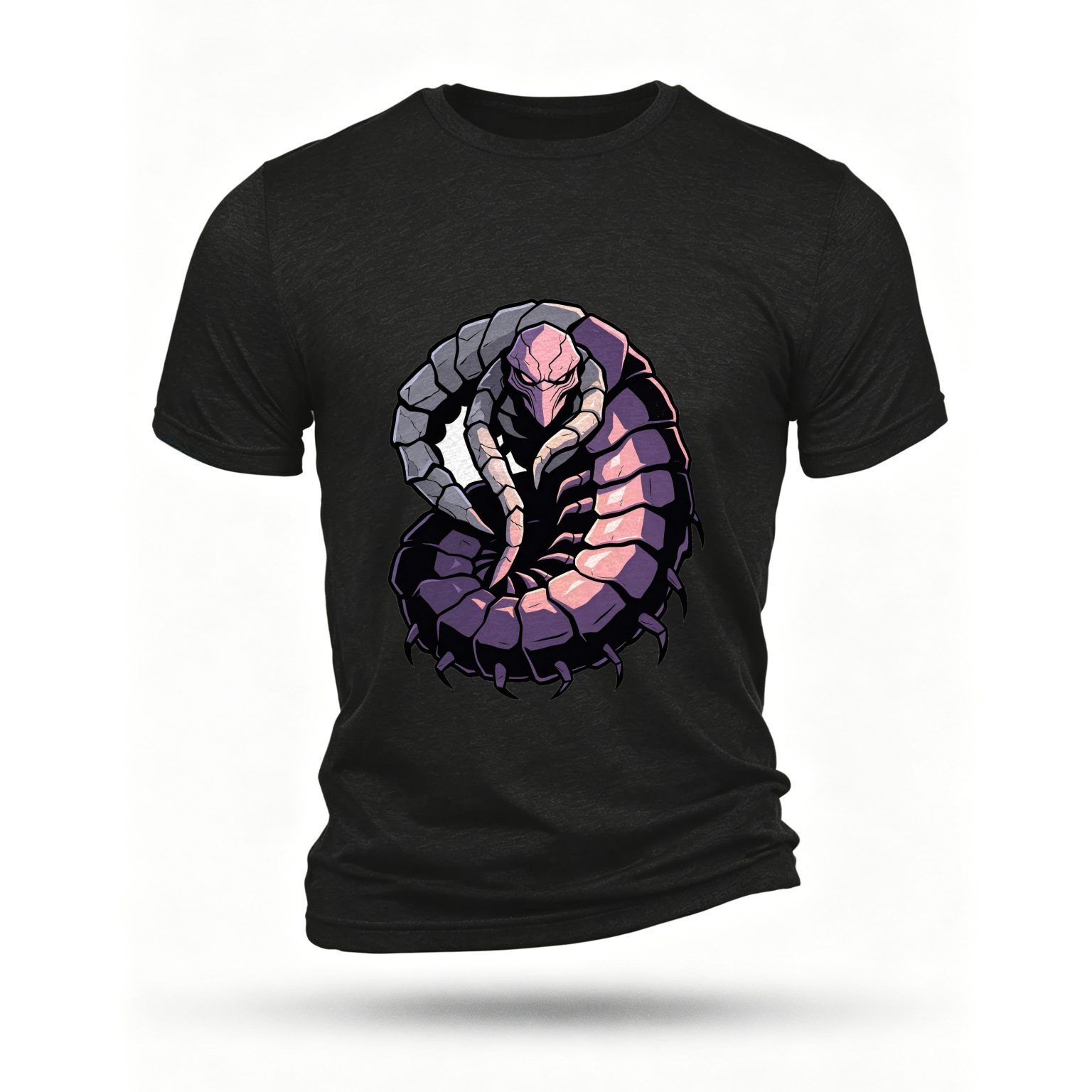 Black T-shirt, front print