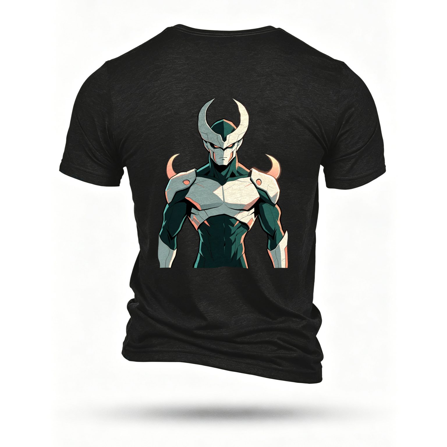 Black T-shirt, back print