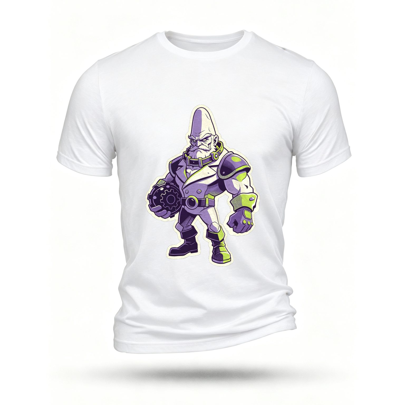 White T-shirt, front print