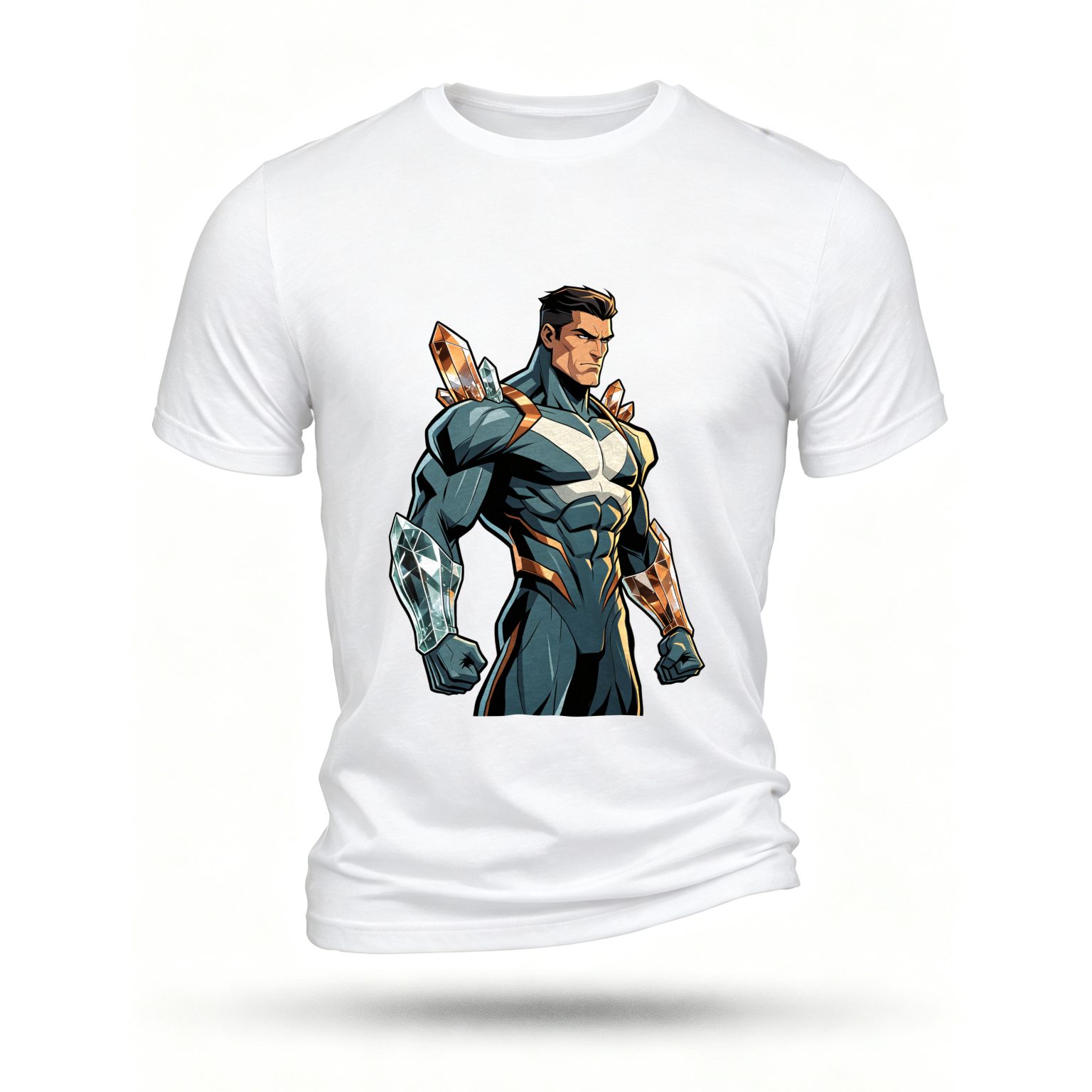 White T-shirt, front print