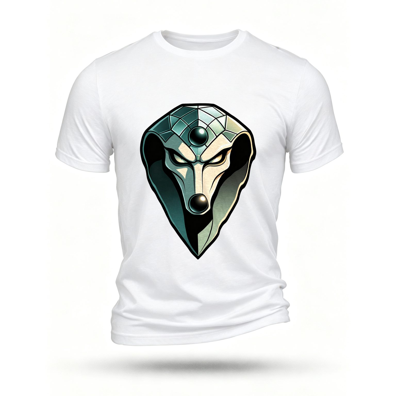 White T-shirt, front print