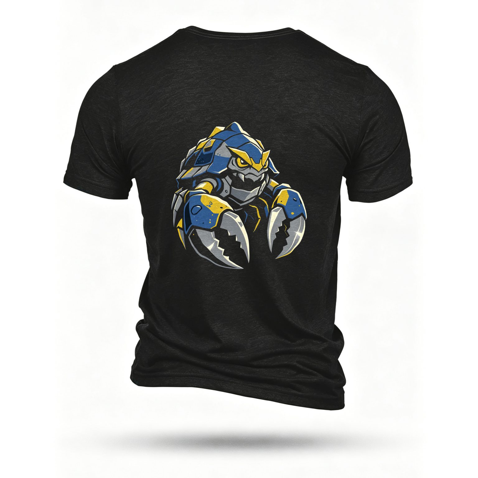 Black T-shirt, back print