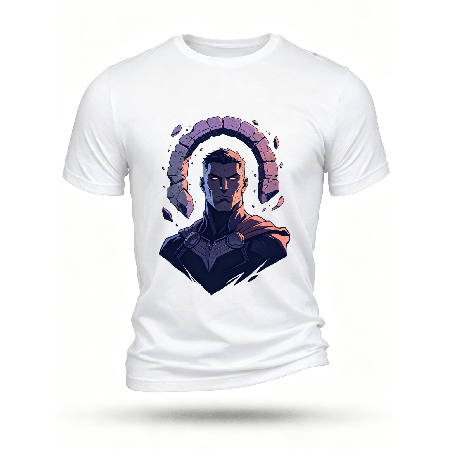 White T-shirt, front print
