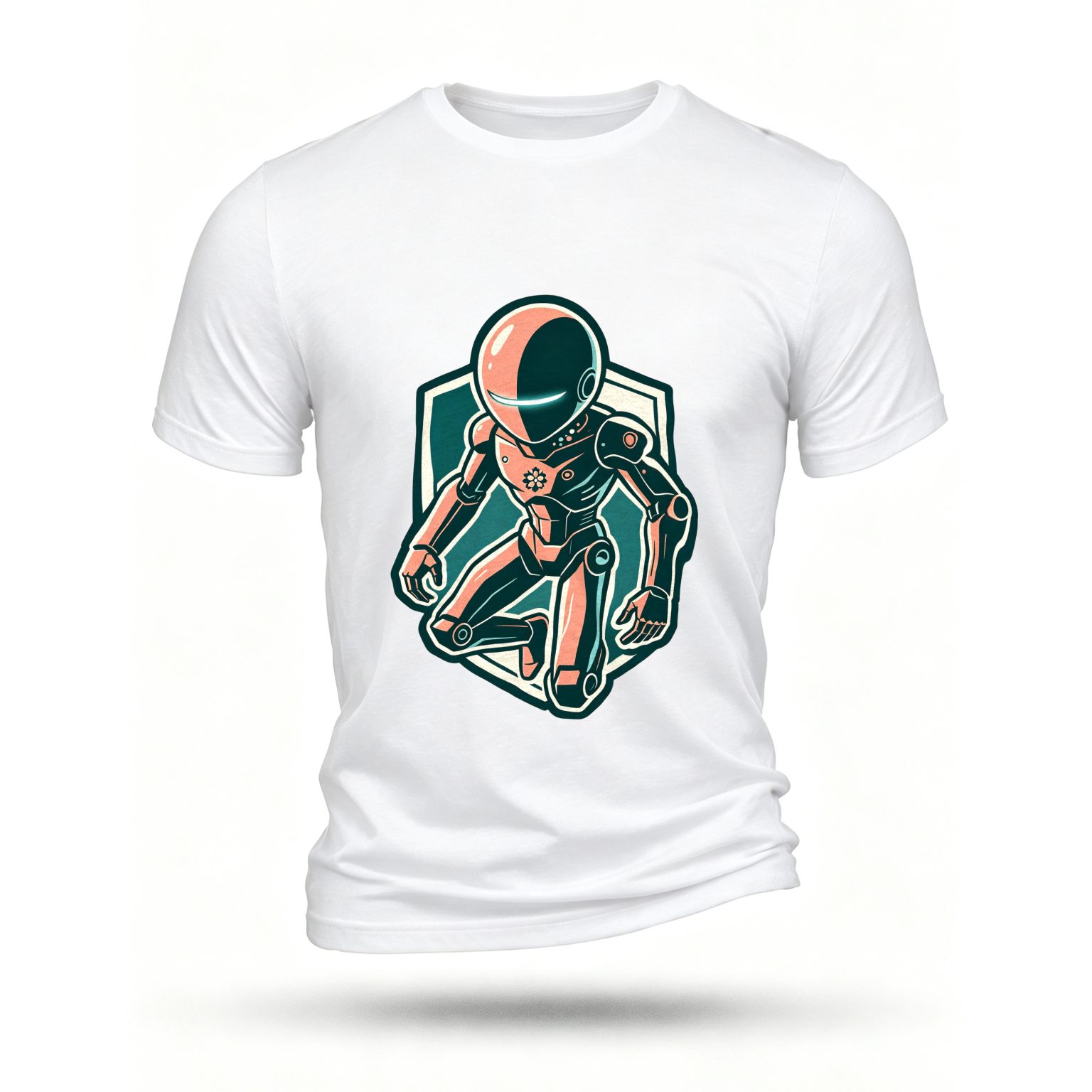 White T-shirt, front print