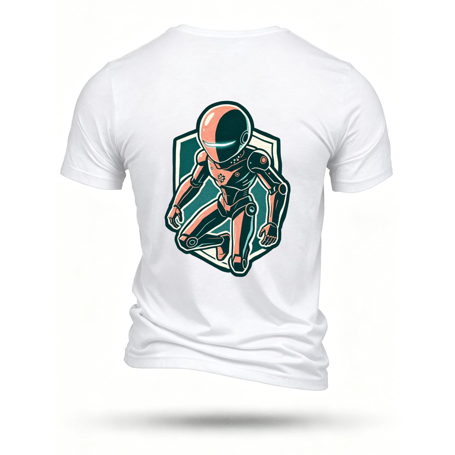White T-shirt, back print