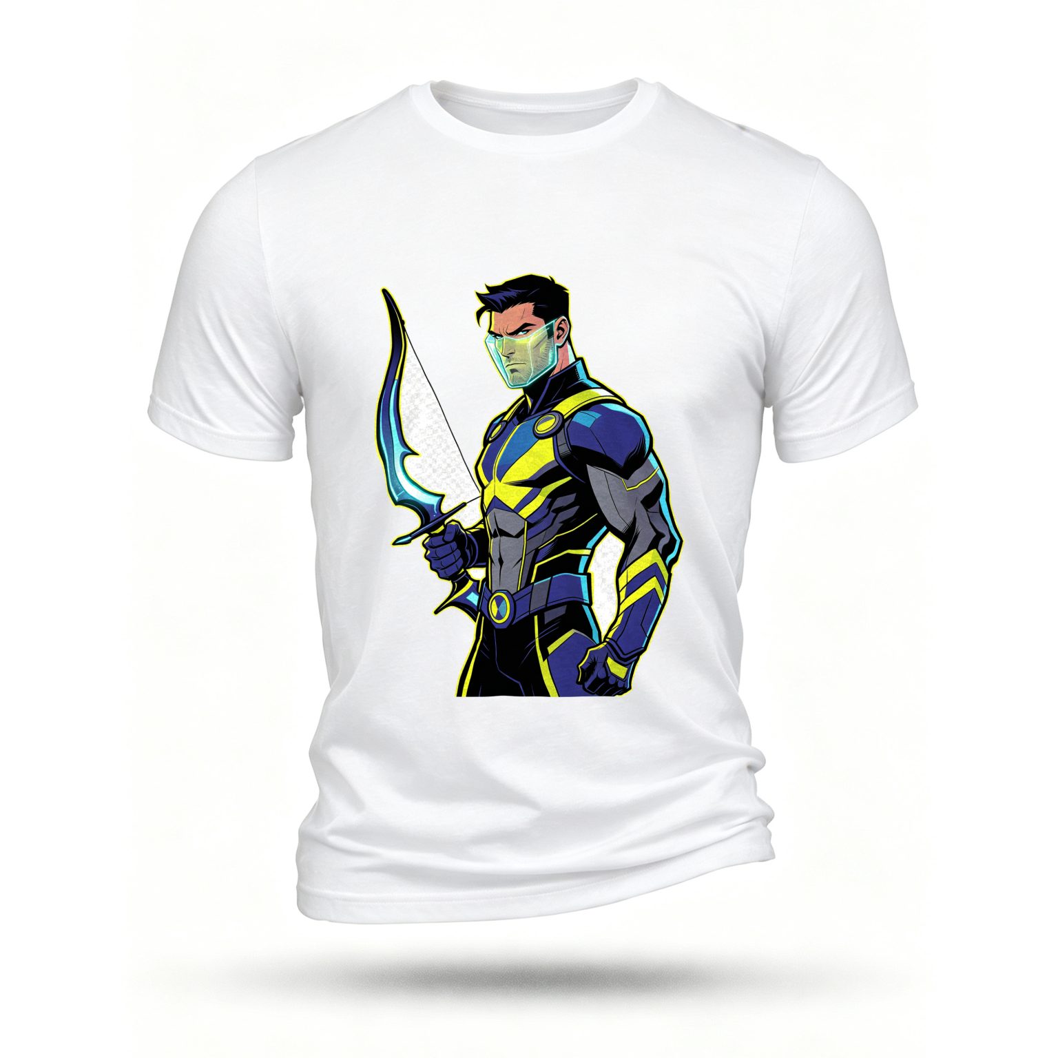 White T-shirt, front print