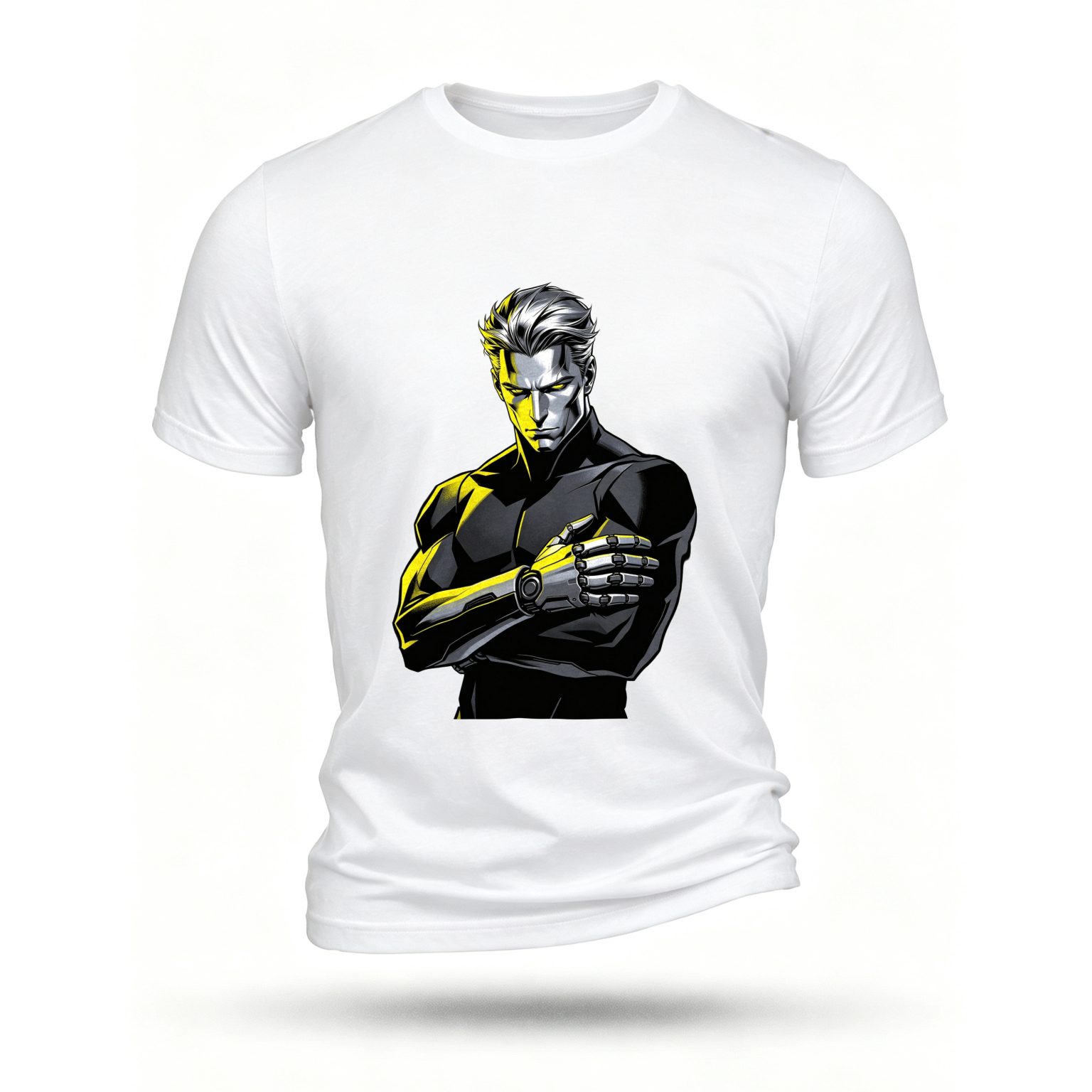 White T-shirt, front print