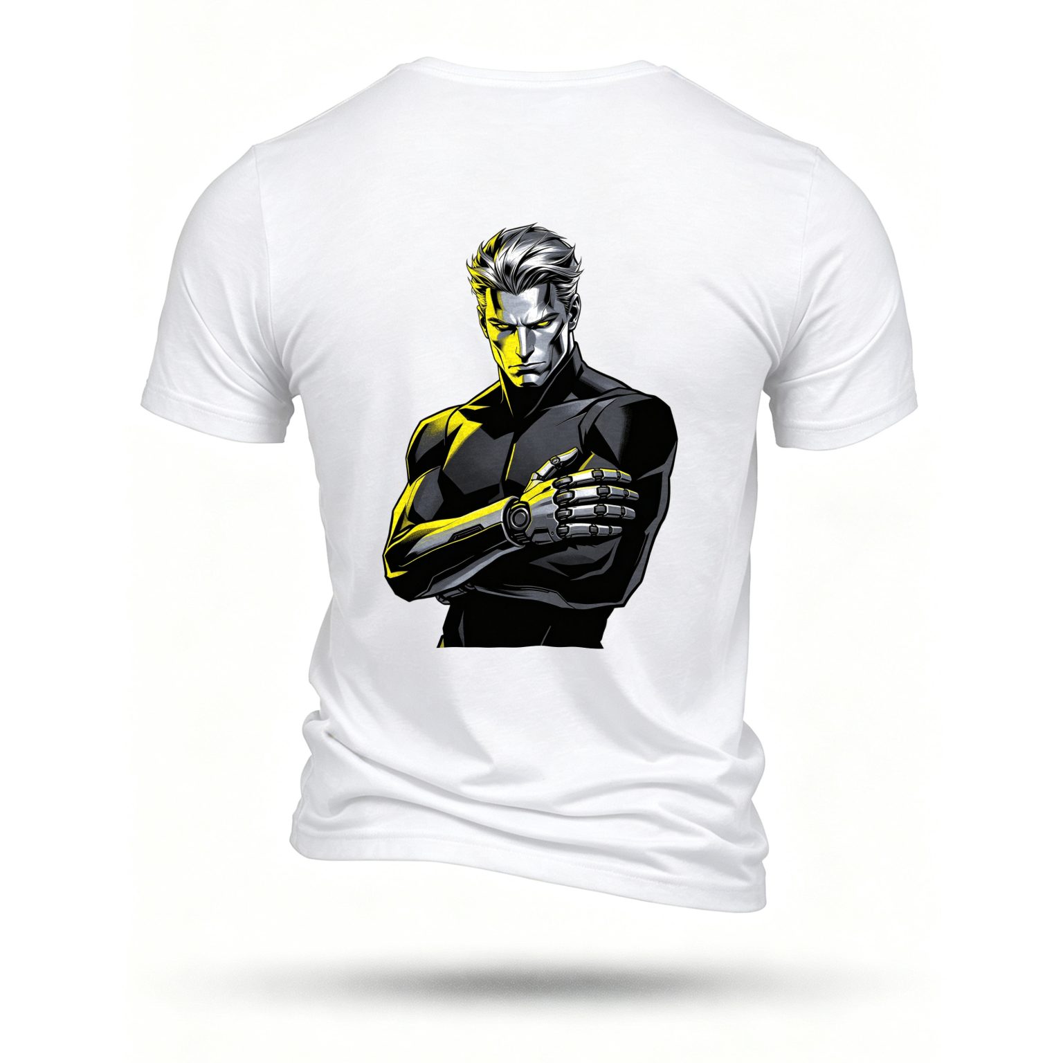 White T-shirt, back print