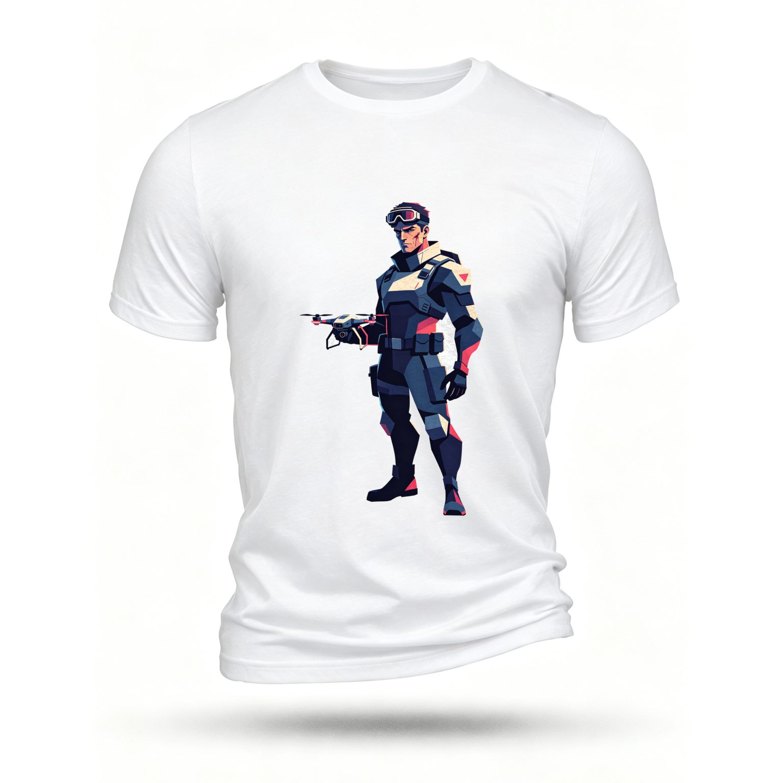 White T-shirt, front print